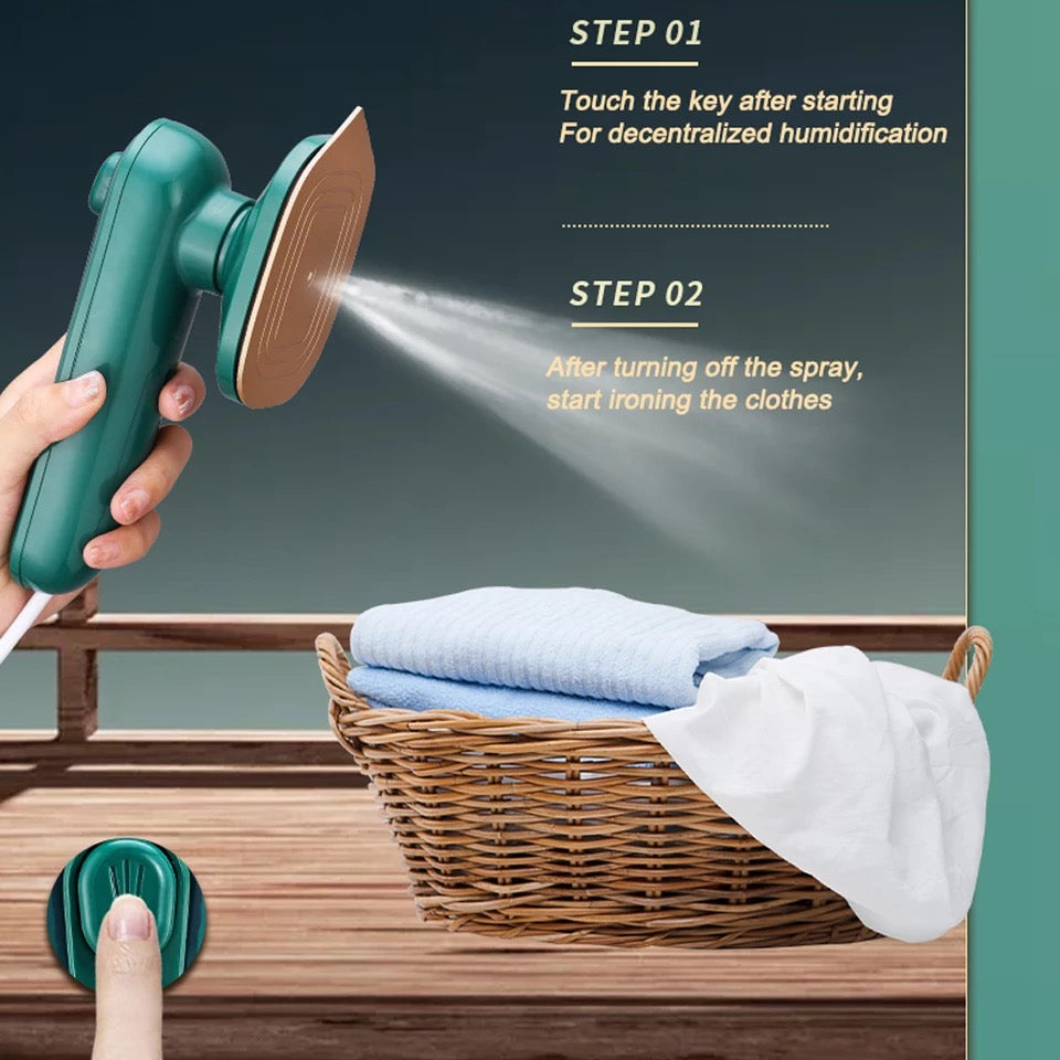 Portable Iron Steamer (💨 Fast-Heat Steam Technology)