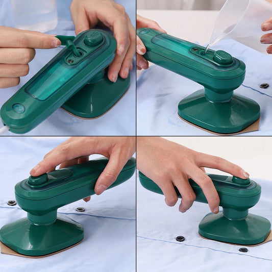Portable Iron Steamer (💨 Fast-Heat Steam Technology)
